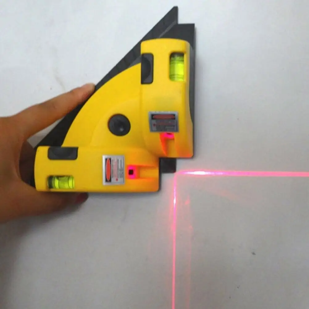 Горизонтальная Вертикальная проекция квадратный уровень лазерная линия 90