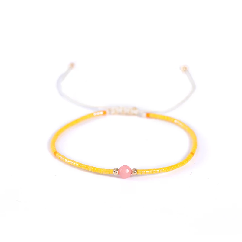 G.YCX Boho Delica Miyuki Seed Beads Bracelet for Women Men Lovely Handmade Woven Candy Color Bracelets Summer Beach Jewelry | Украшения и