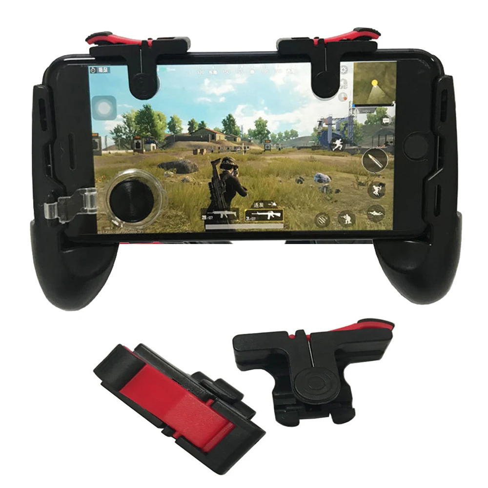 Мобильный игровой контроллер PUBG 2 шт. джойстик Free Fire L1 R1 триггер мобильный геймпад