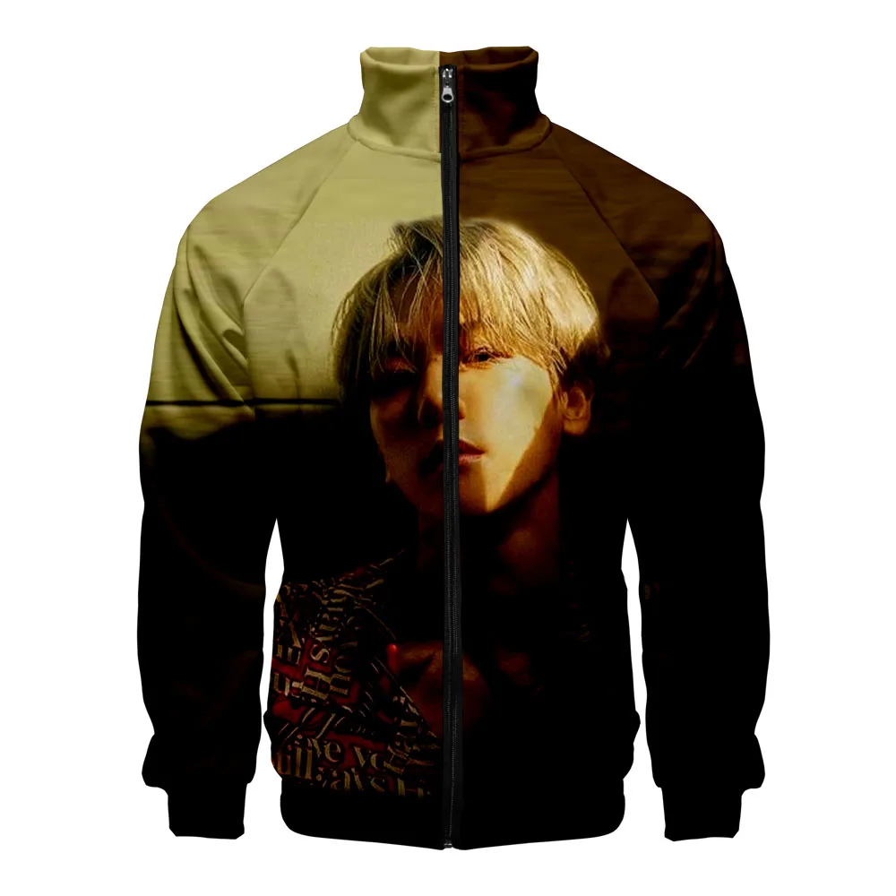 Новая корейская мода basuperm BAEKHYUN KAI Mark LUCAS TEN Taeyong Lee Taemin 3D толстовки куртки супер M