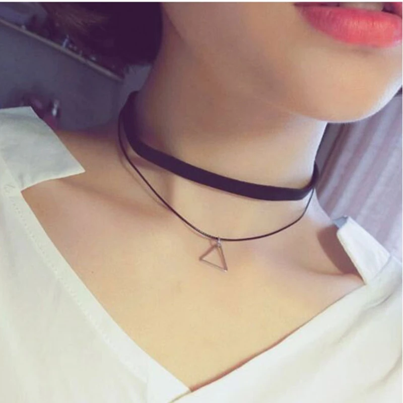 M MISM модное серебряное ожерелье ювелирное изделие треугольник Ретро стиль