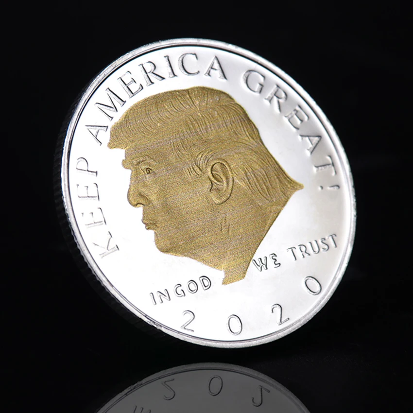 

US President Commemorative Coins America President Donald Trump Gift Coins USA Style Coin Collection Badge Souvenirs