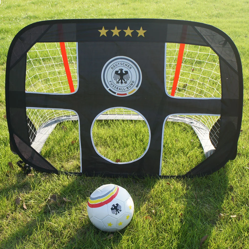 WISHOME высокое качество 2 в 1 всплывающие дети Fotball цель портативная Детская