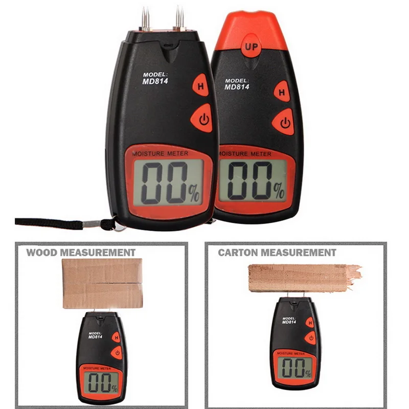 ЖК дисплей цифровой измеритель влажности древесины 5% 40% бумага тестер стены