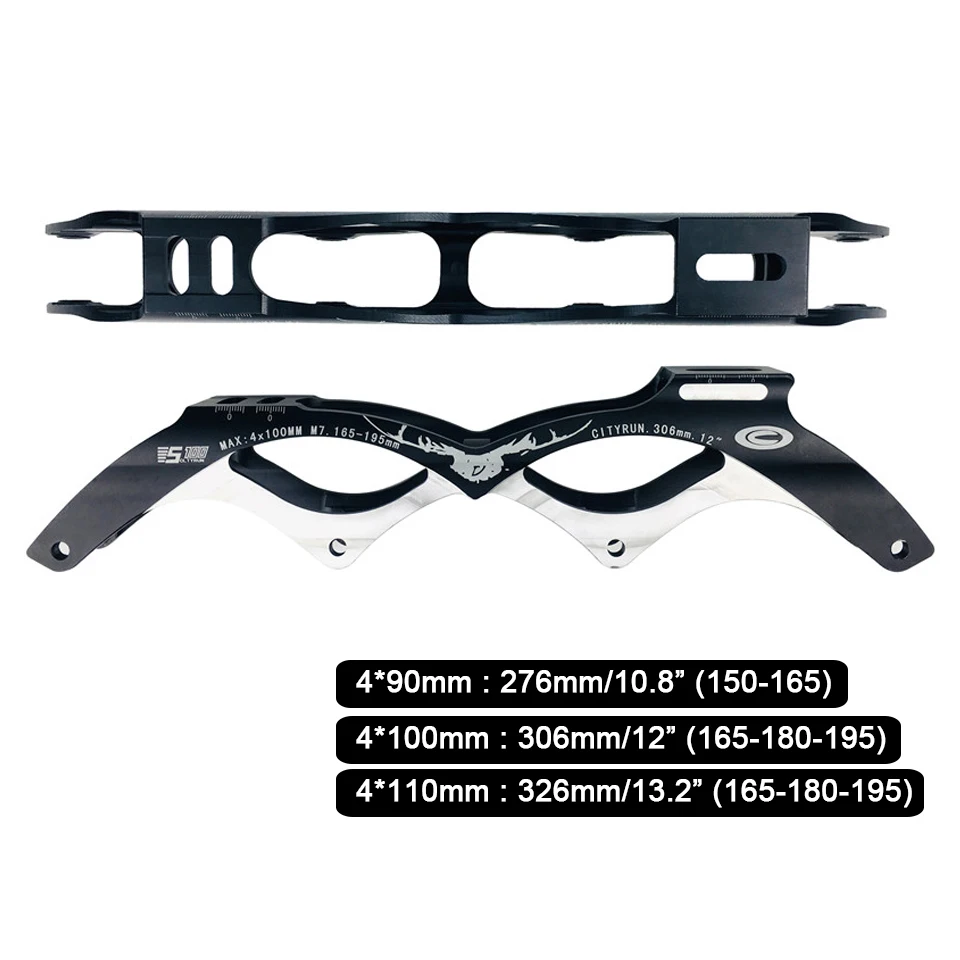 Оригинальные скоростные роликовые коньки Cityrun рамка для 4*110/100/90 мм колес