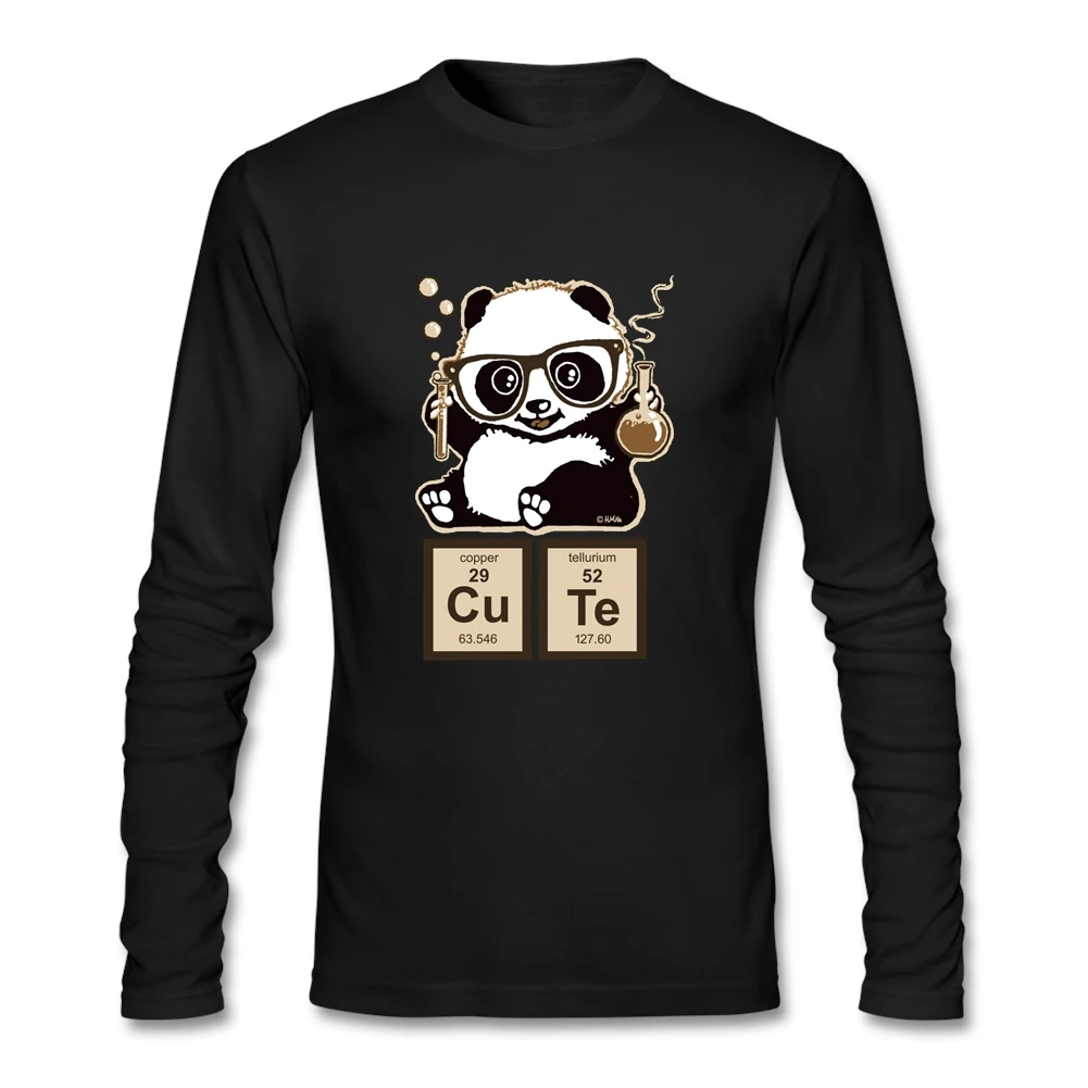 Химии футболка с рисунком панда изготовленный на заказ длинным рукавом для