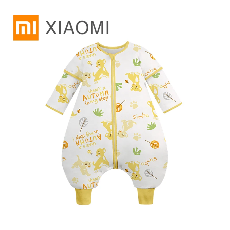 XIAOMI MIJIA, детский спальный мешок с постоянной температурой, детская одежда, детский комбинезон, хлопковый, дышащий, комфортный