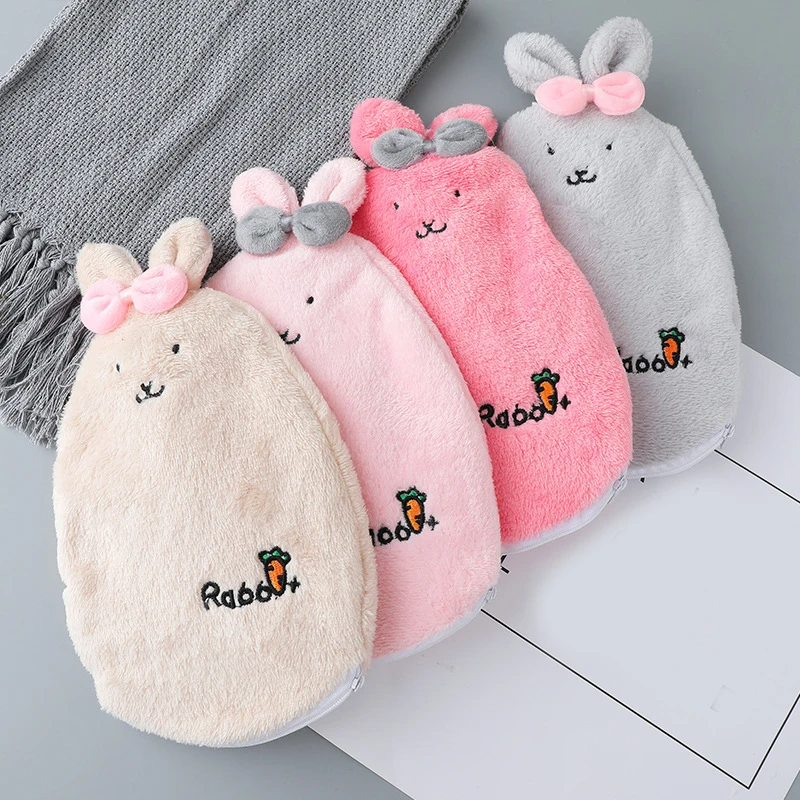 Мультяшная бутылка для горячей воды взрывобезопасная плюшевая теплая сумка