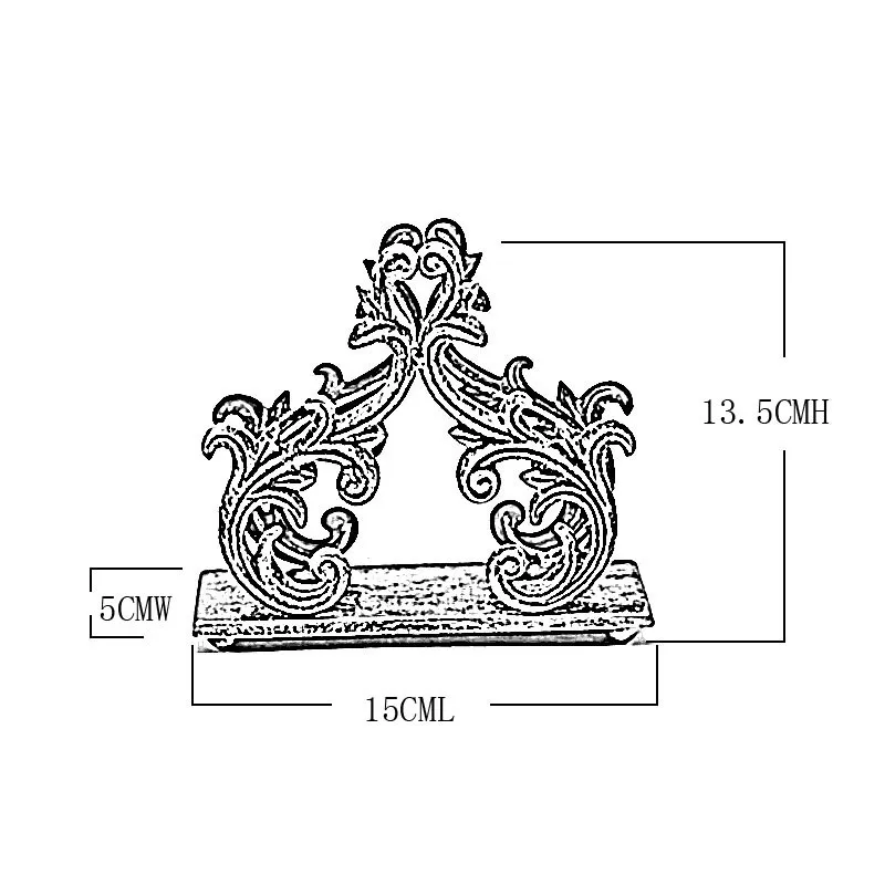 Скандинавский Железный вертикальный держатель для салфеток бумаги в стиле ретро