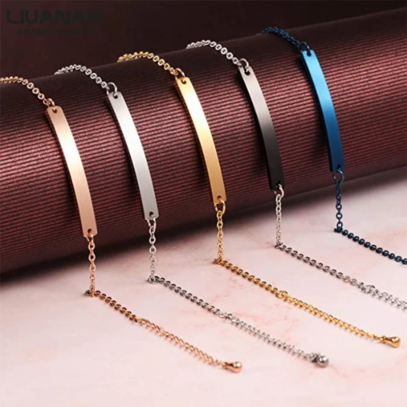 Браслеты из нержавеющей стали на заказ для женщин и мужчин браслеты-манжеты