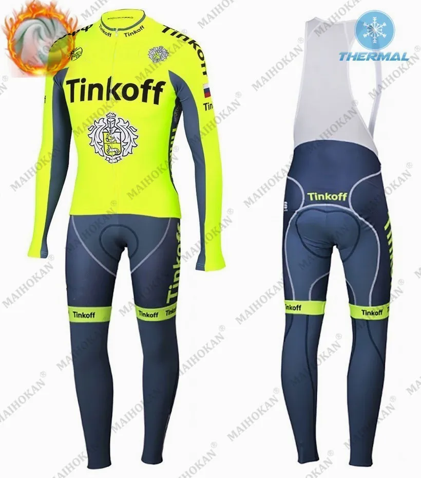 

Tinkoff Велоспорт Джерси 2021 зимние теплые флисовые брюки комплект с нагрудником MTB велосипед Майка Ropa Ciclismo Hombre горный велосипед для мужчин