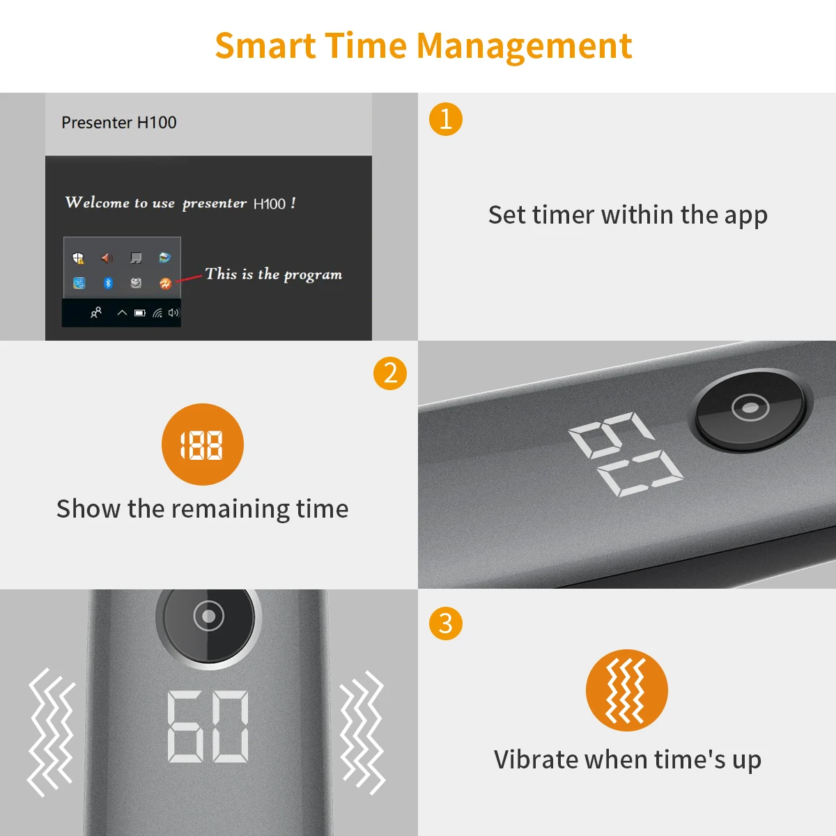 

Spotlight Presentation Remote, Doosl Wireless Presenter with Advanced Digital Highlighting Magnify, Support LED/LCD Universal