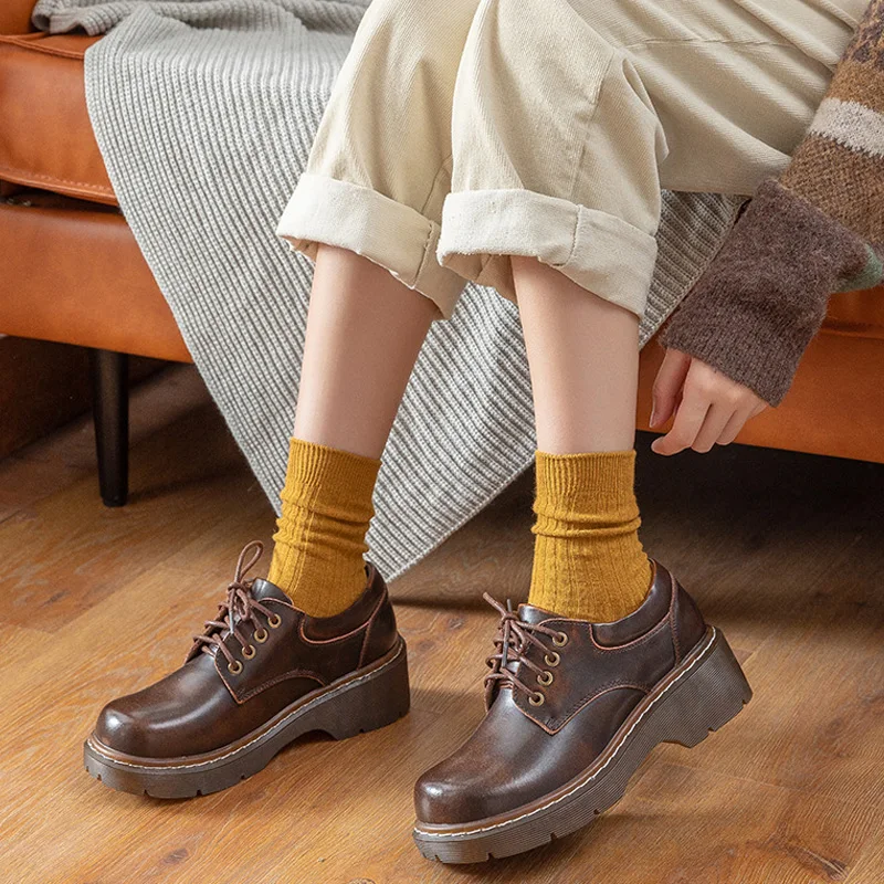 Женские вязаные короткие носки |