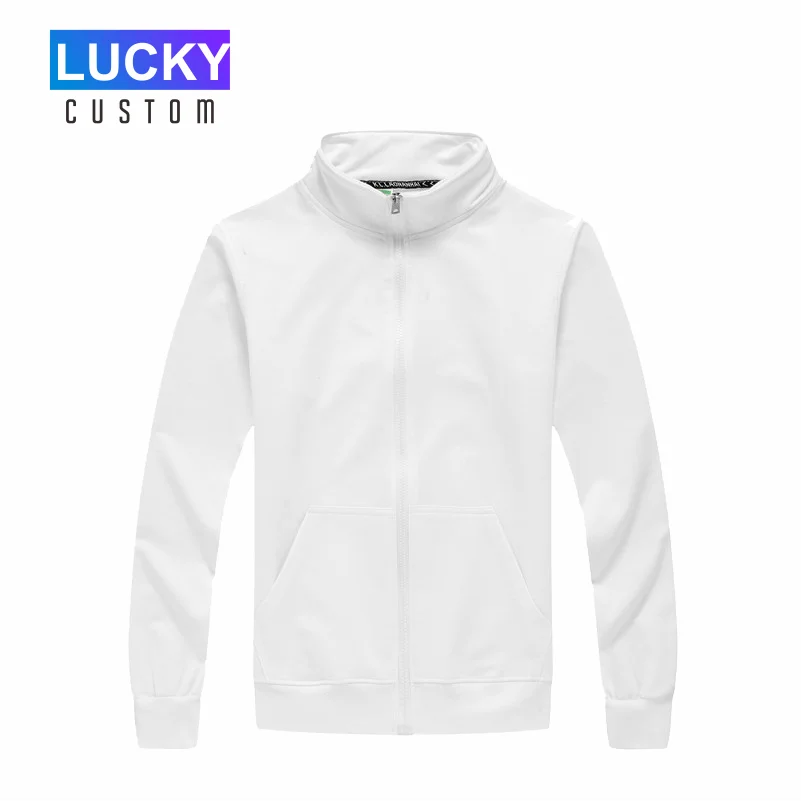 Для мужчин тонкая куртка с длинными рукавами и стоячим воротником однотонные