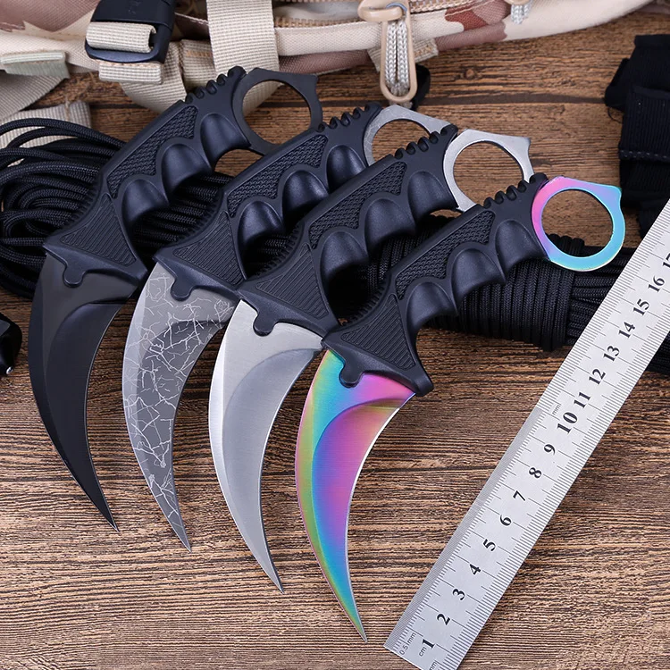 Karambit CS GO нож Косплей CSGO Тактический Открытый лагерь охотничьи ножи titanium цвета