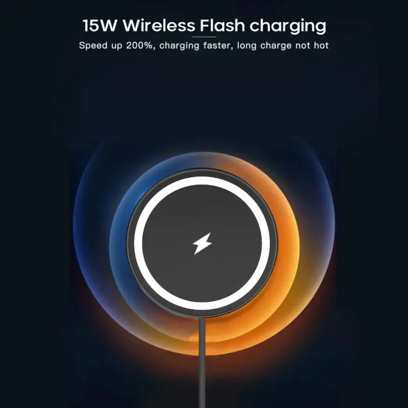 

15W Magnetic Car Wireless Charger For IPhone 12 Pro Mini Fast Charging Magnet Car Phone Stand For Phone Wireless Car Charger