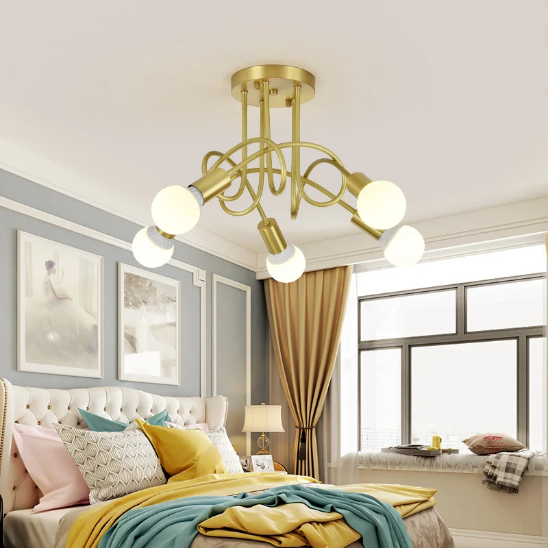 

Modern LED Chandelier All Copper Home Chandelier Lamps for Living Room Bedroom Dining Room Kitchen Light Indoor Decor Lighting