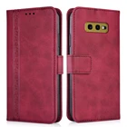 Роскошный кожаный чехол-кошелек с откидной крышкой для Samsung Galaxy S10e S 10e 5,8 '', защитный чехол-книжка с магнитной застежкой для телефона