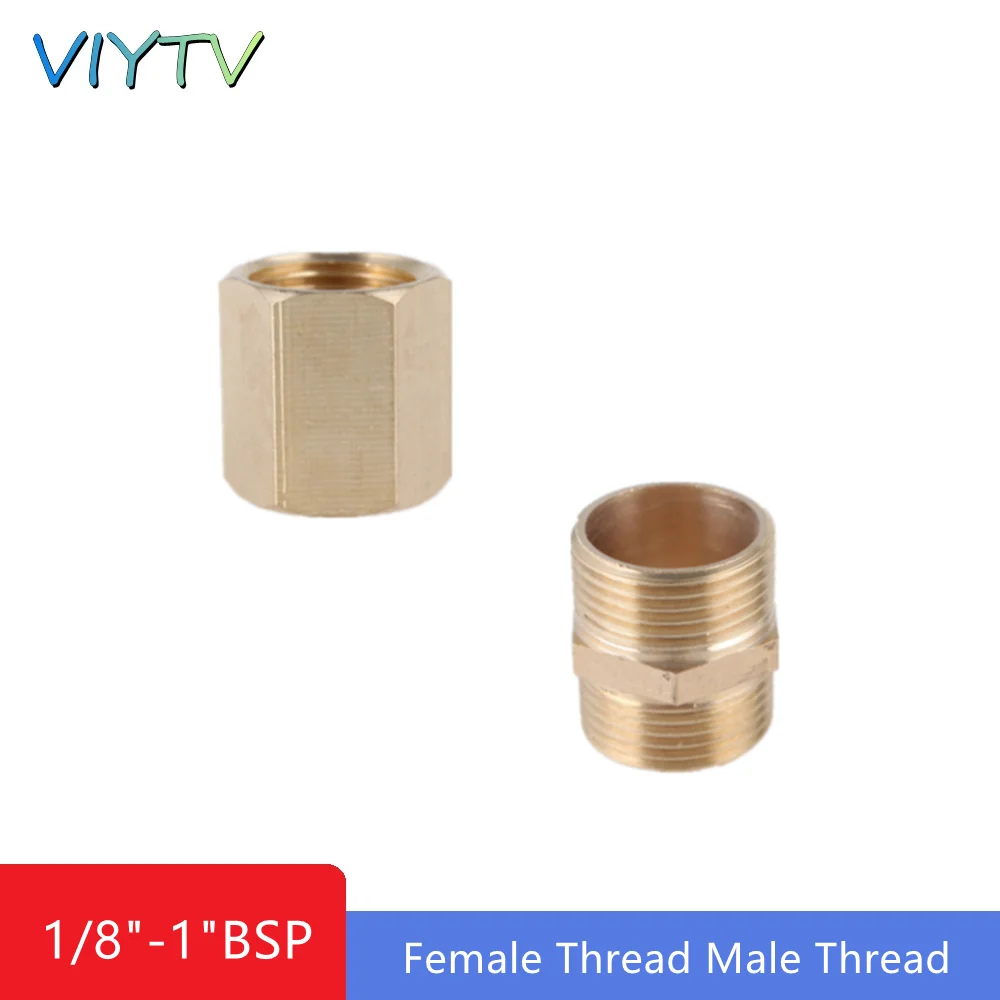 

Brass Copper Hose Pipe Fitting Hex Coupling Coupler Fast Connetor 1/8" 1/4" 3/8" 1/2" 3/4" 1" BSP Female Thread Male Thread