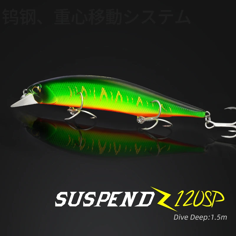TSURINOYA подвесной гольян жесткая рыболовная приманка DW51 Topwater плавающая воблеры