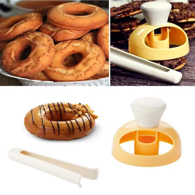 

Eco-Friendly Plastic Donut Mold 3D Chocolate Cookie Candy Mold Cake Dessert Bread Cutter Maker DIY Cake Decor Pastry Baking Tool