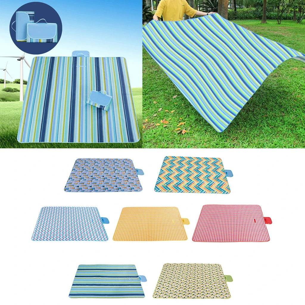 

Picnic Blankets Waterproof Folding Blanket Camping Outdoor Beach Festival Waterproof Backing Picnic Rug Mat