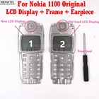 Для Nokia 1100 оригинальный мобильный телефон ЖК-экран дигитайзер дисплей + дисплей рамка Бесплатные инструменты