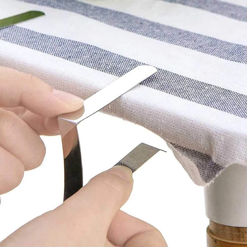 4 Pcs Stainless Steel Tablecloth Clip Non-Slip Adjustable Table Cover Clamps Cloth Holders For Party Picnic | Обустройство дома