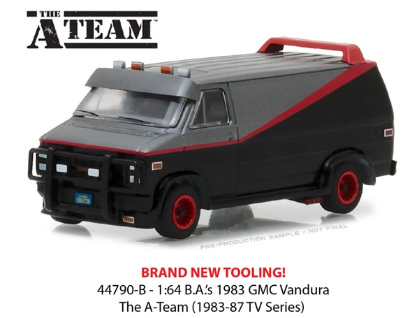 Greenligh1/64 1983 GMC VANDURA A-Team Фильмы Коллекция металлических литых моделей автомобилей игрушки подарки