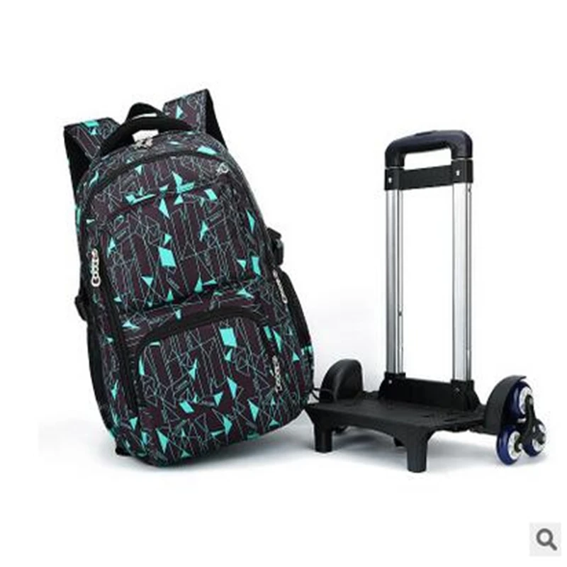 Kids Rolling School Bags Children Trolley Schoolbag with Wheels Primary Boys Travel Luggage Bags On Wheels;mochilas con rueda