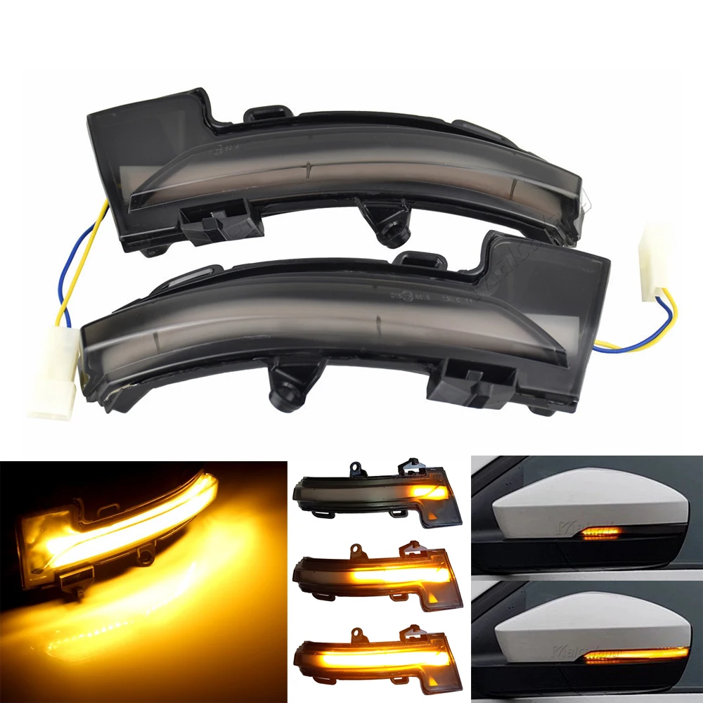 2Piece Dynamic LED Turn Signal Light Blinker For Skoda Octavia Mk3 A7 5E for VW T-roc Troc T-cross 2014 2015 2017 2018 2019 2020 |
