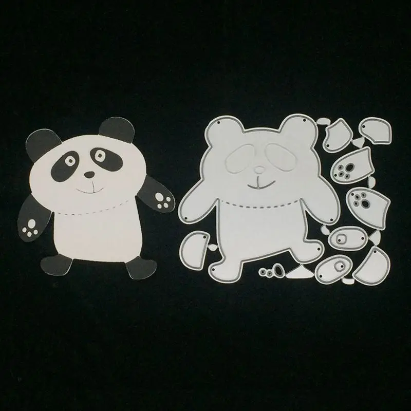 2020 панды резки металла плашки Трафаретный Скрапбукинг DIY штамп для альбомов