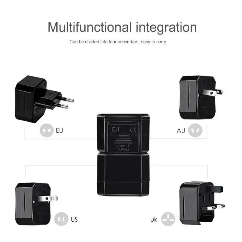 3 в 1 мульти функциональный адаптер для путешествий настенное Зарядное