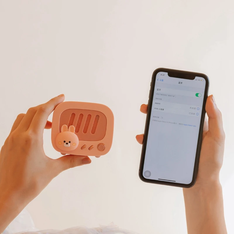 Мультяшный динамик с Bluetooth Портативный Встроенный шумоподавление микрофонный