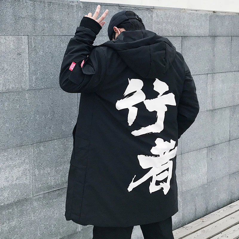 2019 зимняя модная Толстая куртка мужская теплая негабаритная дорожная Kanji мужские
