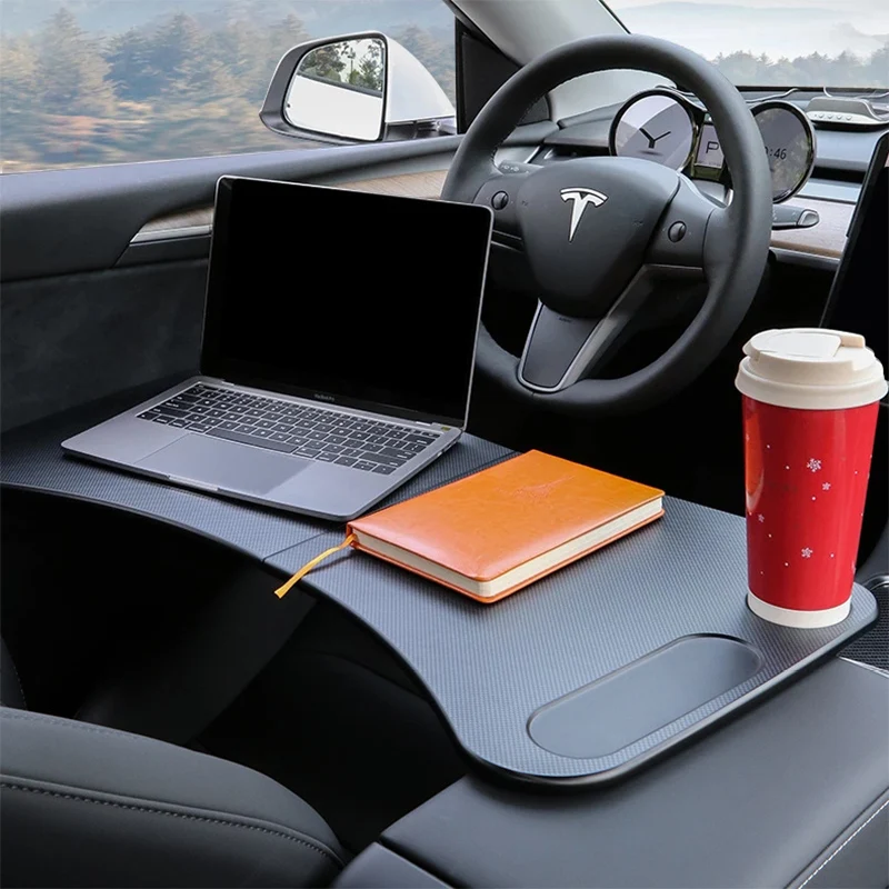 Автомобильный стол для ноутбука Tesla Model 3 S X Y складной еды поднос под руль