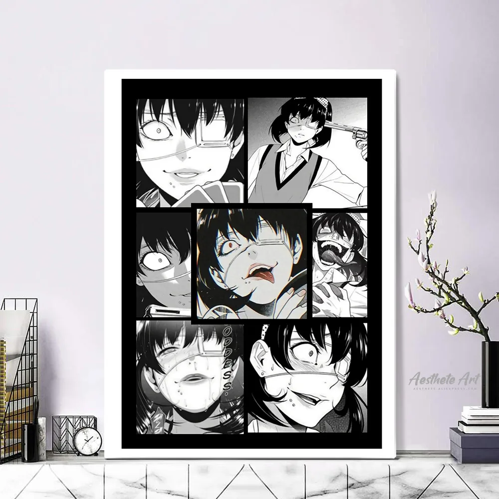 Midari Ikishima Kakegurui домашний декор холст плакат печать украшение искусство Настенная