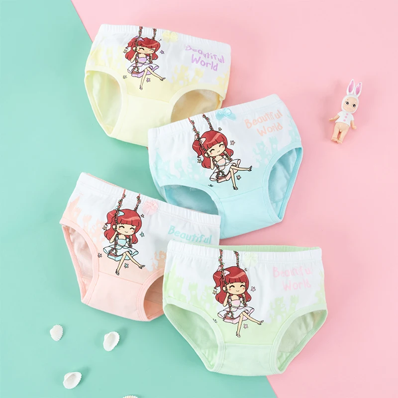 

Baby Girls Panties Cute Girl Cartoon Briefs Stretch Breathable Panties for Girl Kids High Quality Cotton Soft Underwear