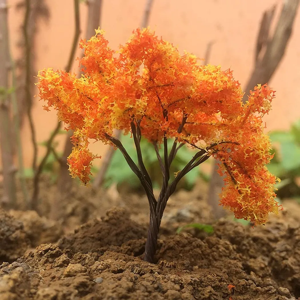 

Ornament Model Tree Scene Set Small Accessories شجر Tree Blossom Cherry Decor maquette bois 2021 new