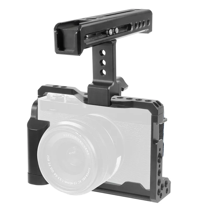 

XE4 Camera Cage for Fuji X-E4 Protective Housing Case Handgrip Top Handle Grip Extension Cage Vlog Stabilizer Monitor Holder