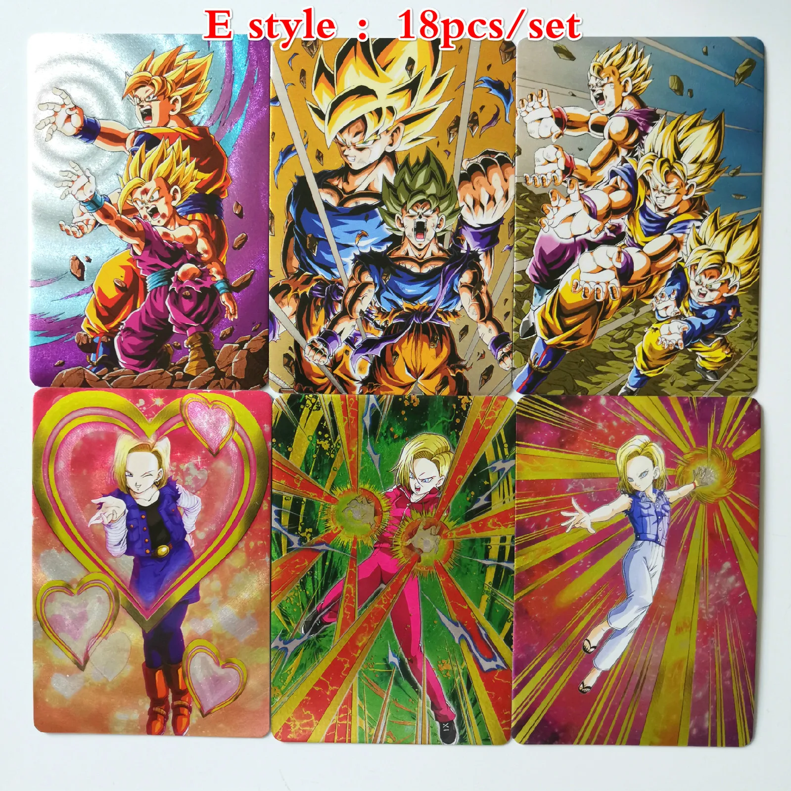 E 27 стилей Dragon Ball Z Super Ultra Instinct Limited BREAK часы в советском стиле игра флэш-карта Коллекция аниме-открытки - Цвет: E