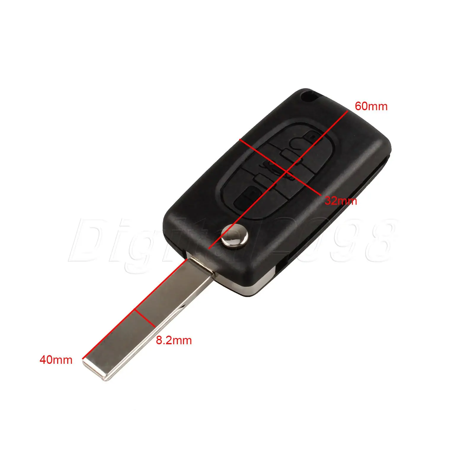 Yetaha 3 кнопки раскладной дистанционный чехол для ключа автомобиля Fob авто Замена