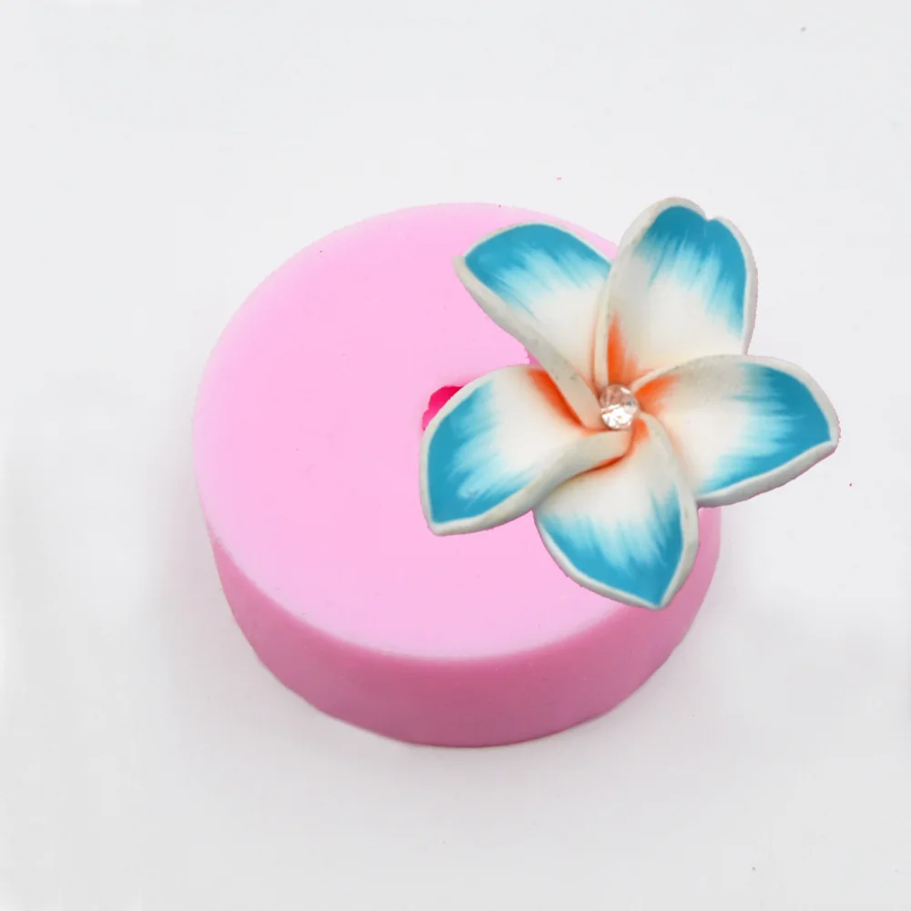 

3Dsoap Mold Five-petaled Flower Fondant Cake Silicone Mold Wedding Decoration DIY Chocolate&birthday Cake Baking&decorating Tool