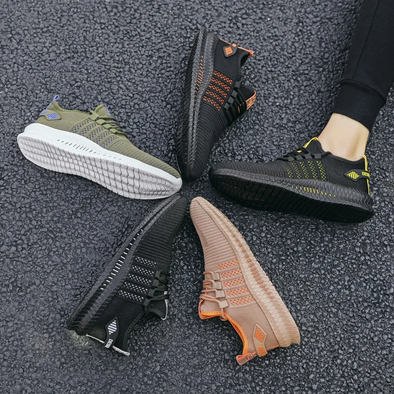 Sneakers Men Shoes Hot New Light Spots Running Breathable Soft Lace Up Mens Athletic Big Size 39-48 | Спорт и развлечения