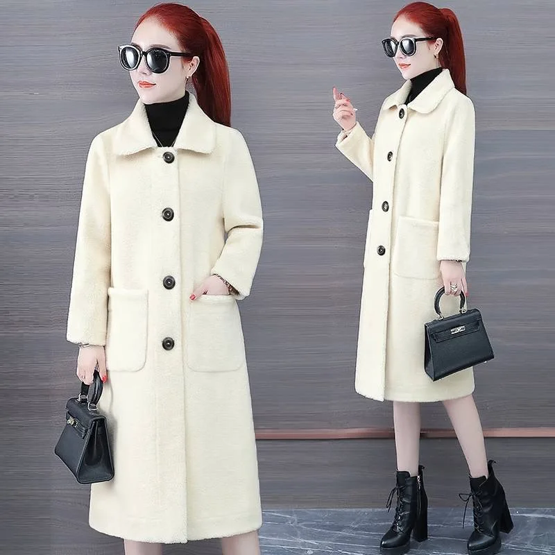 

Jacket Fashion Wide-waisted Streetwear Woman Casual Clothing Women Teddy Bear Jacket Coat Autumn Winter Warm Cashmere