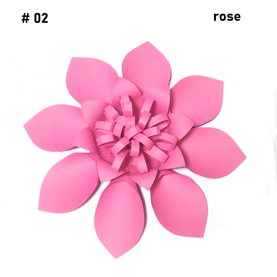 40 см Cardstock Роза Сделай Сам легкие гигантские бумажные цветы 4 свадебные декорации