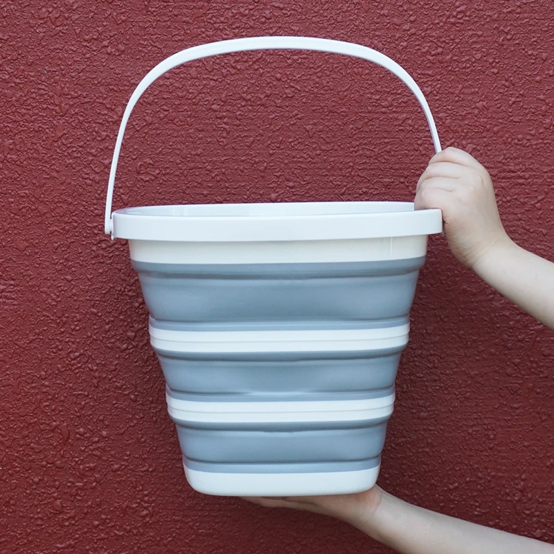 

10L Silicone Collapsible Bucket for Fishing Folding Bucket Water Bucket Container Outdoor Folding Bucket Household Cleaning Tool