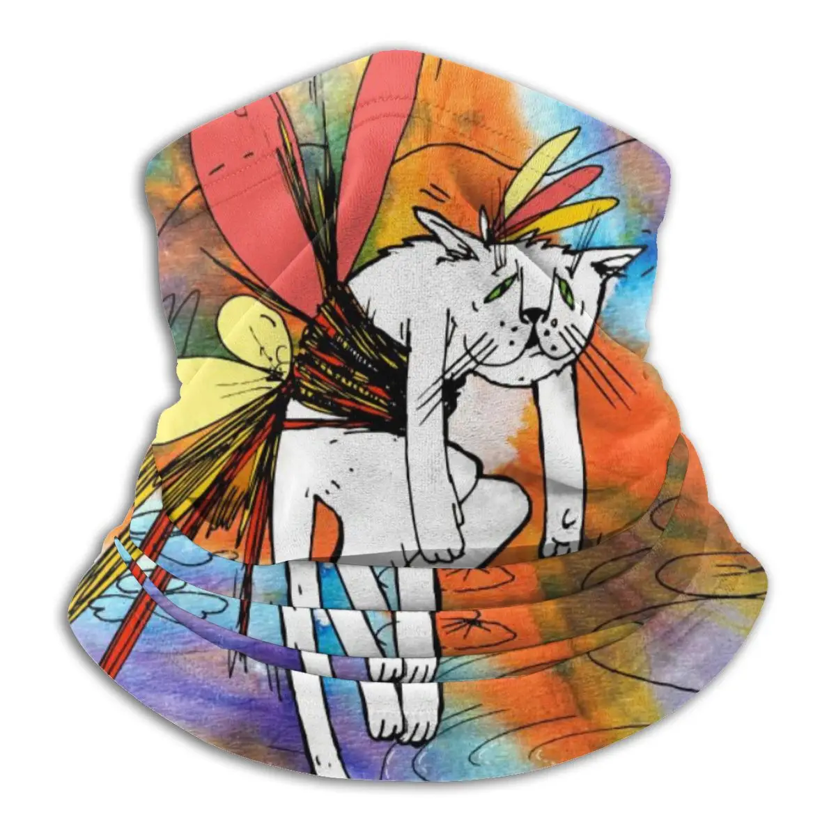 

Ободок с принтом кошек и граффити, унисекс