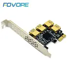 Riser USB 3,0 PCI Express 1x к 16x Riser карта адаптера PCIE 1 до 4 слот PCIe Порты и разъёмы для портативного адаптера для BTC Майнер биткоинов добычи полезных ископаемых
