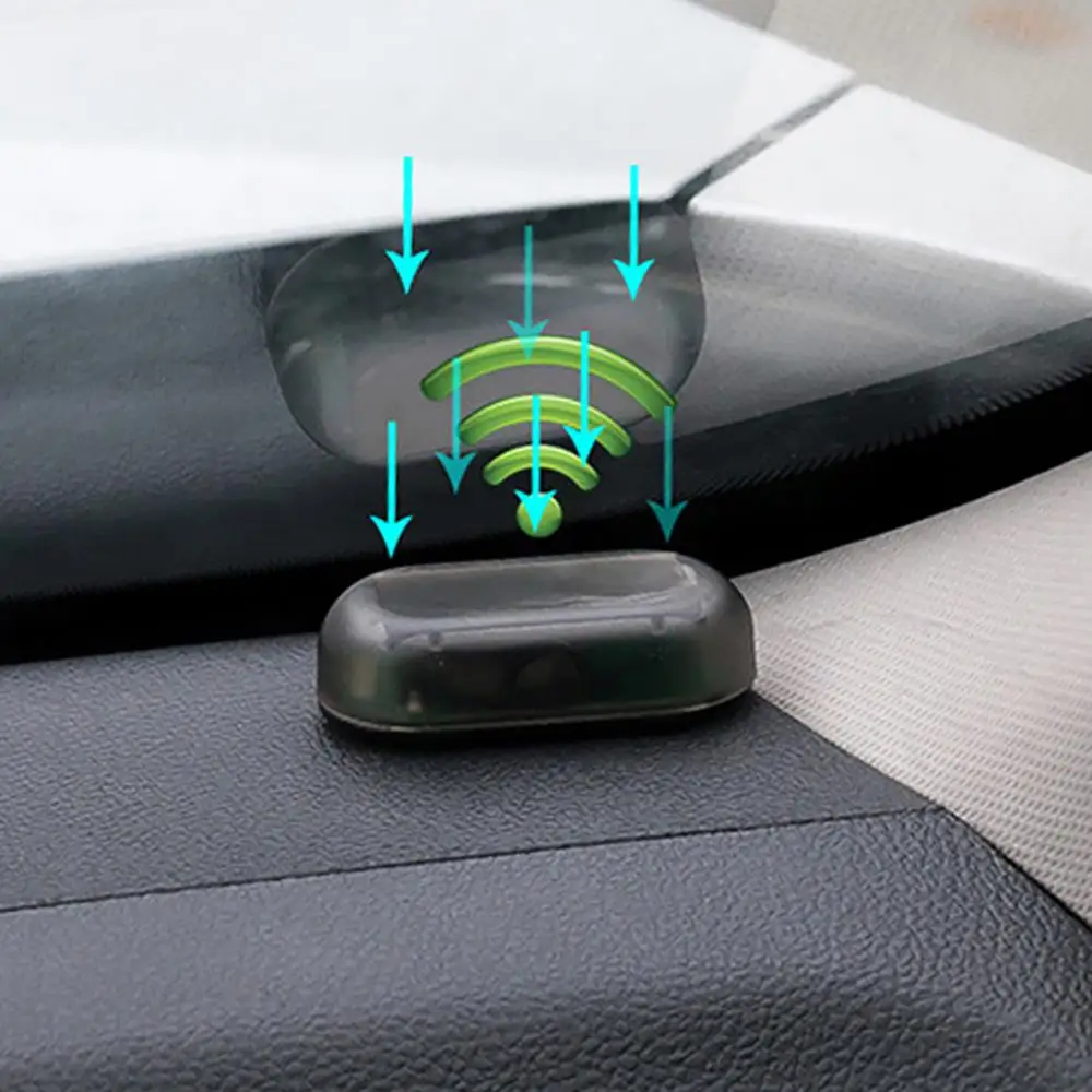 Strobe Signal Security System Universal Flash Warning LED Light Alarm Lamp Car Solar Power Simulation Fake Anti-theft Caution | Автомобили
